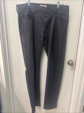 Naked & Famous Denim Slim Straight Black Jeans Size 36